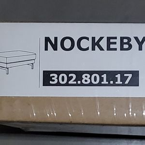 Ikea Nockeby cover Risane White footstool slipcover